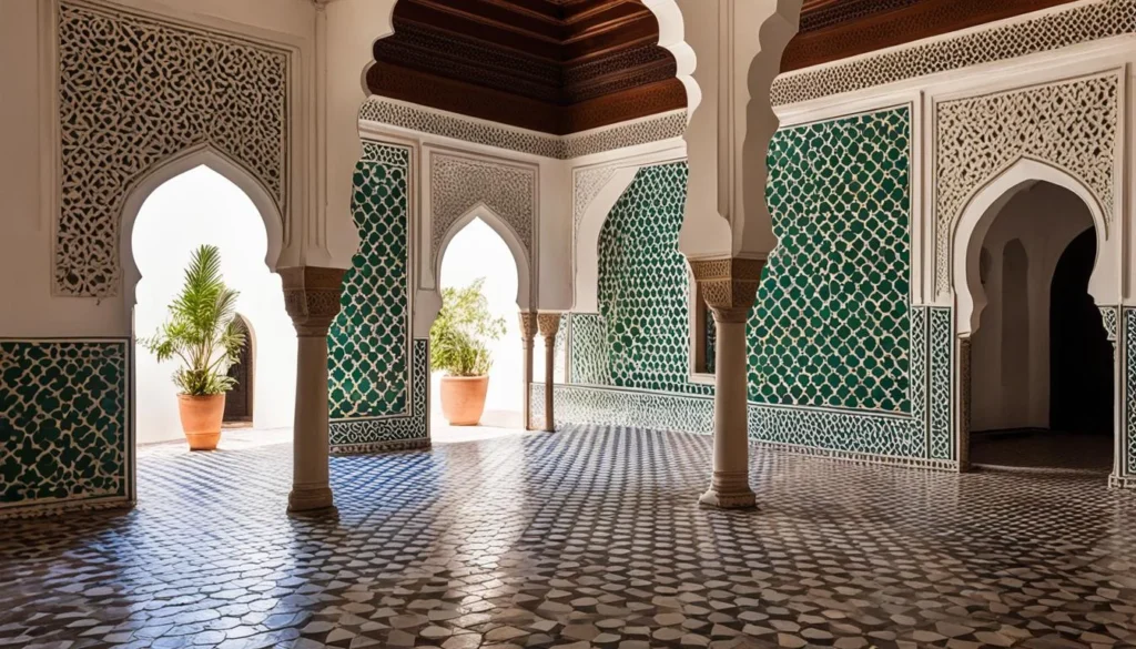 Bahia Palace showcasing Moroccan architecture