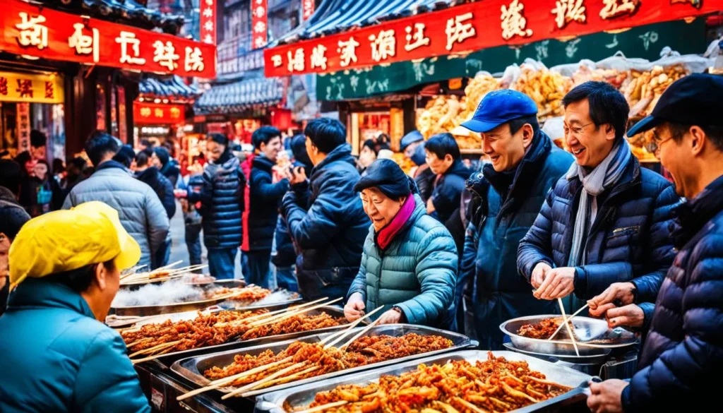 Beijing food scene at Wangfujing Snack Street