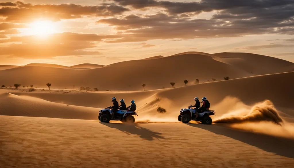 Dubai adventure activities, desert safaris, quad biking and sandboarding