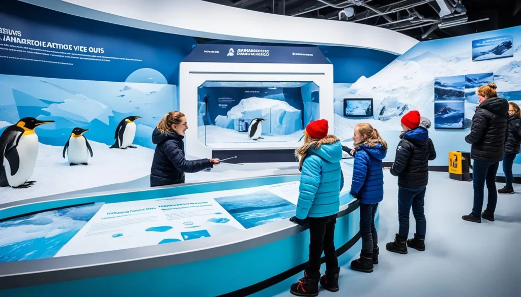International Antarctic Centre interactive exhibits