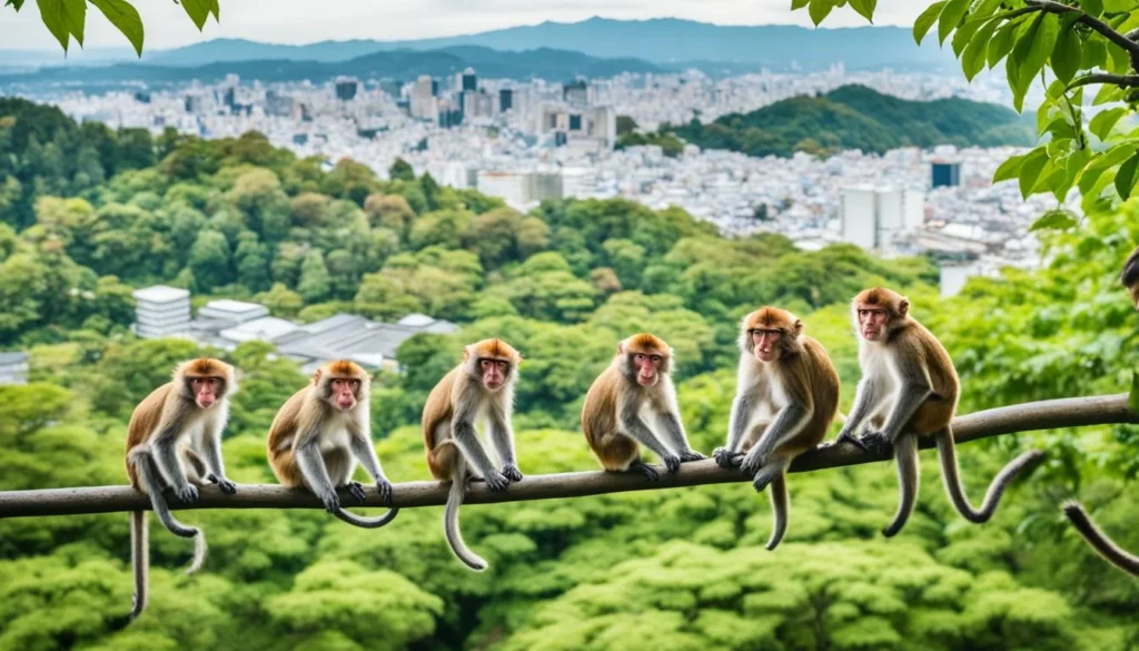 Iwatayama Monkey Park, fun things to do in Kyoto