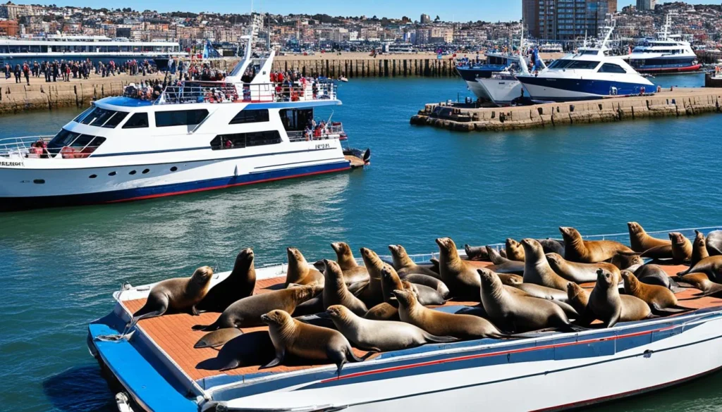 Mar del Plata tourist spots sea lions at the port
