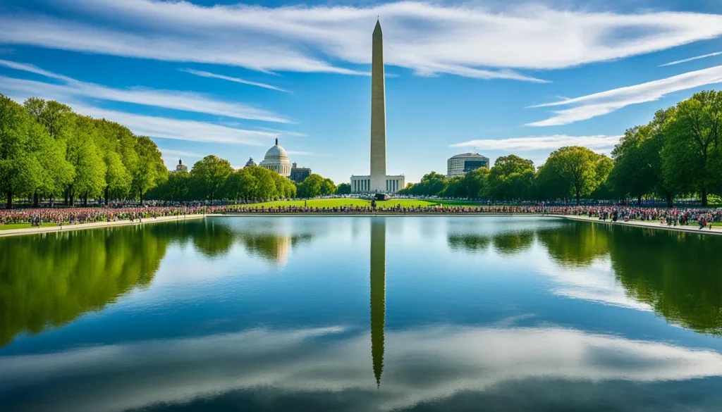 National Mall showcasing Washington D.C. landmarks