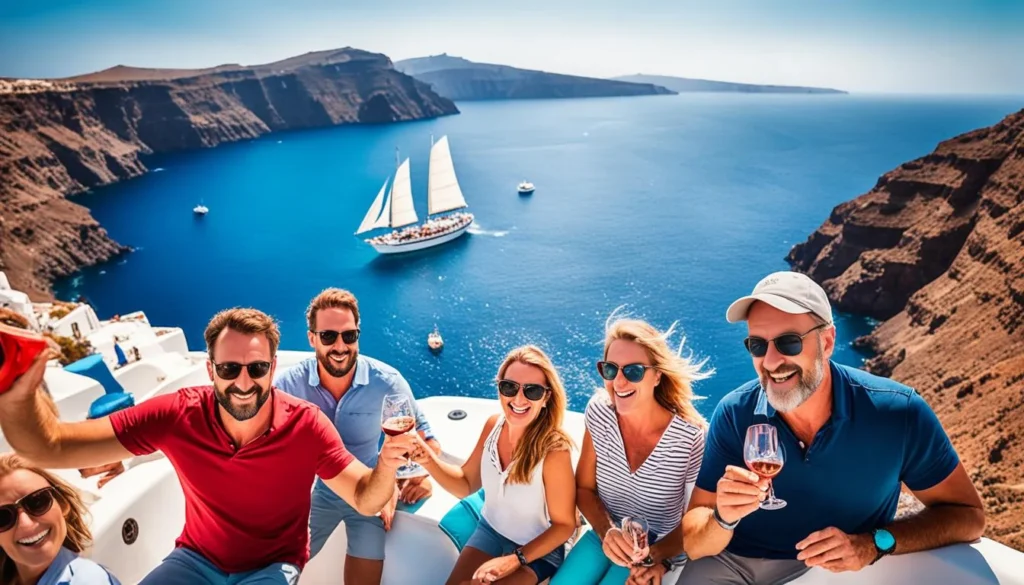 Santorini boat tours and wine tasting experiences