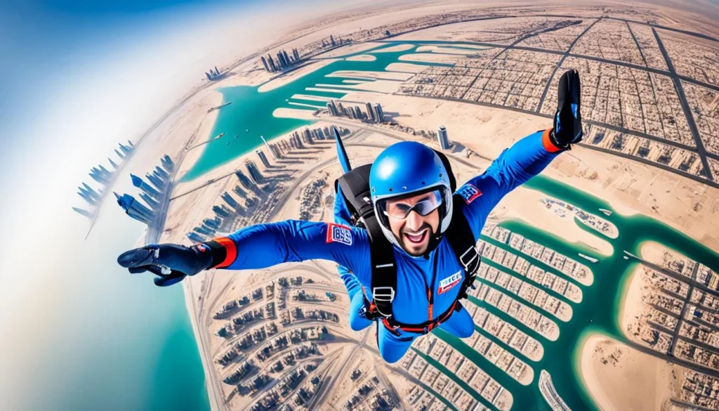 skydiving in Dubai activities