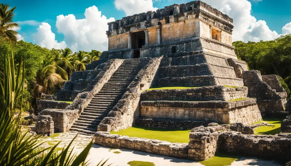 visiting Tulum ruins